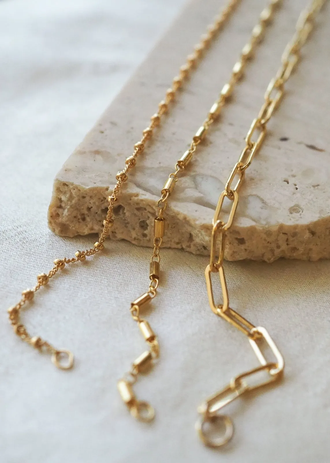 Heavy Paperclip Chain Bracelet - Gold Filled