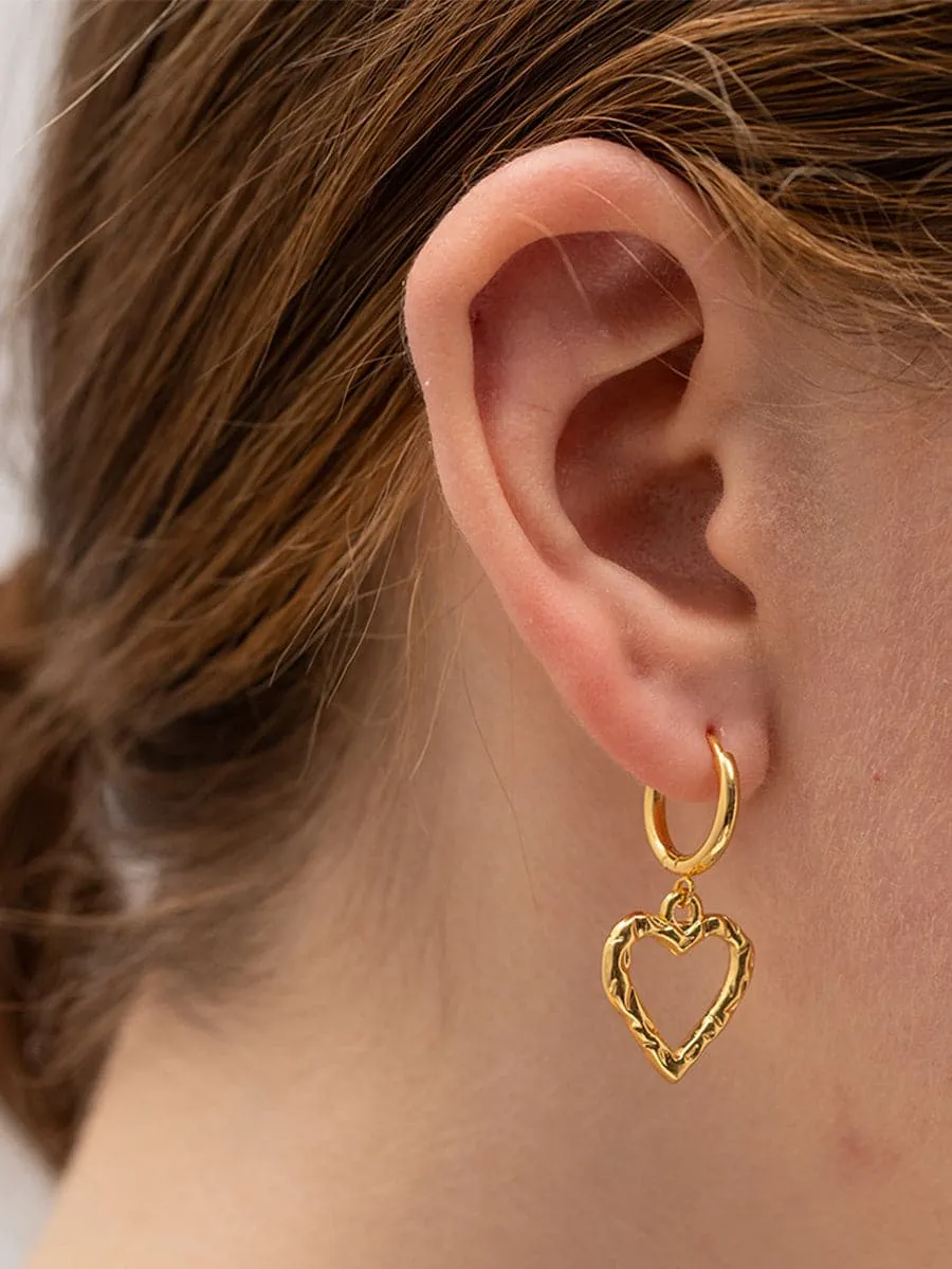 Hollow Heart Earrings MSE00152