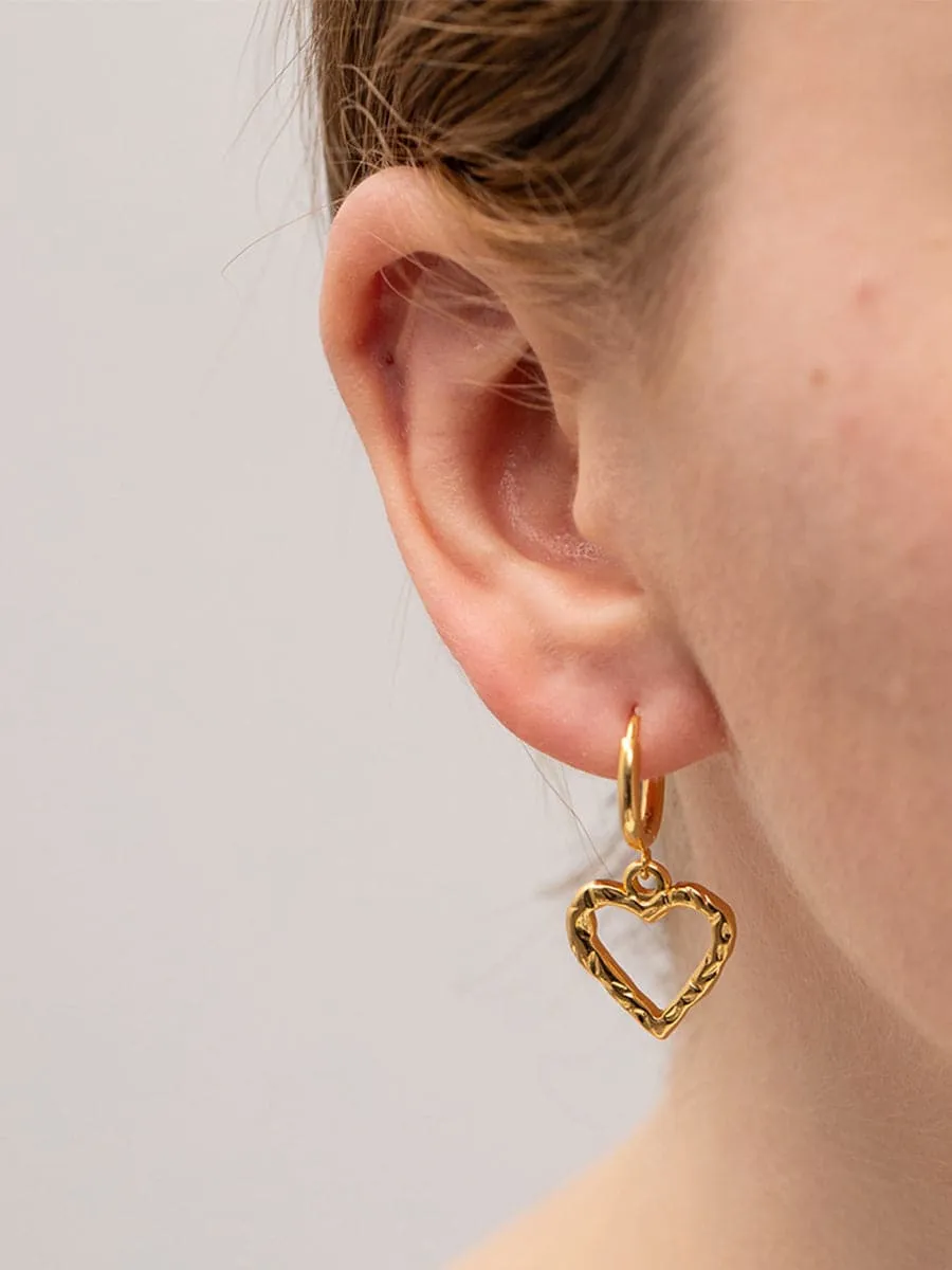 Hollow Heart Earrings MSE00152