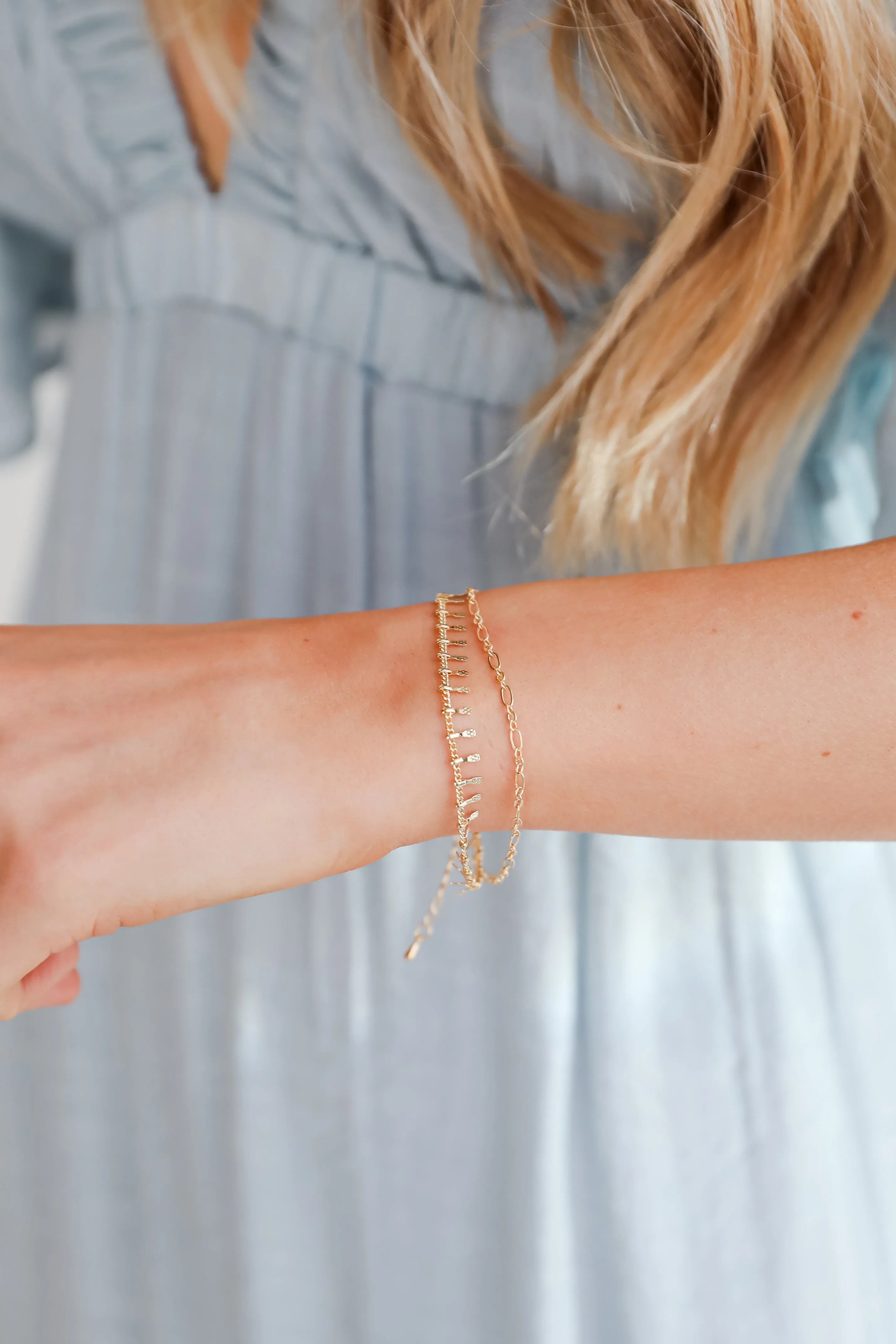 Kaia Gold Layered Chain Bracelet