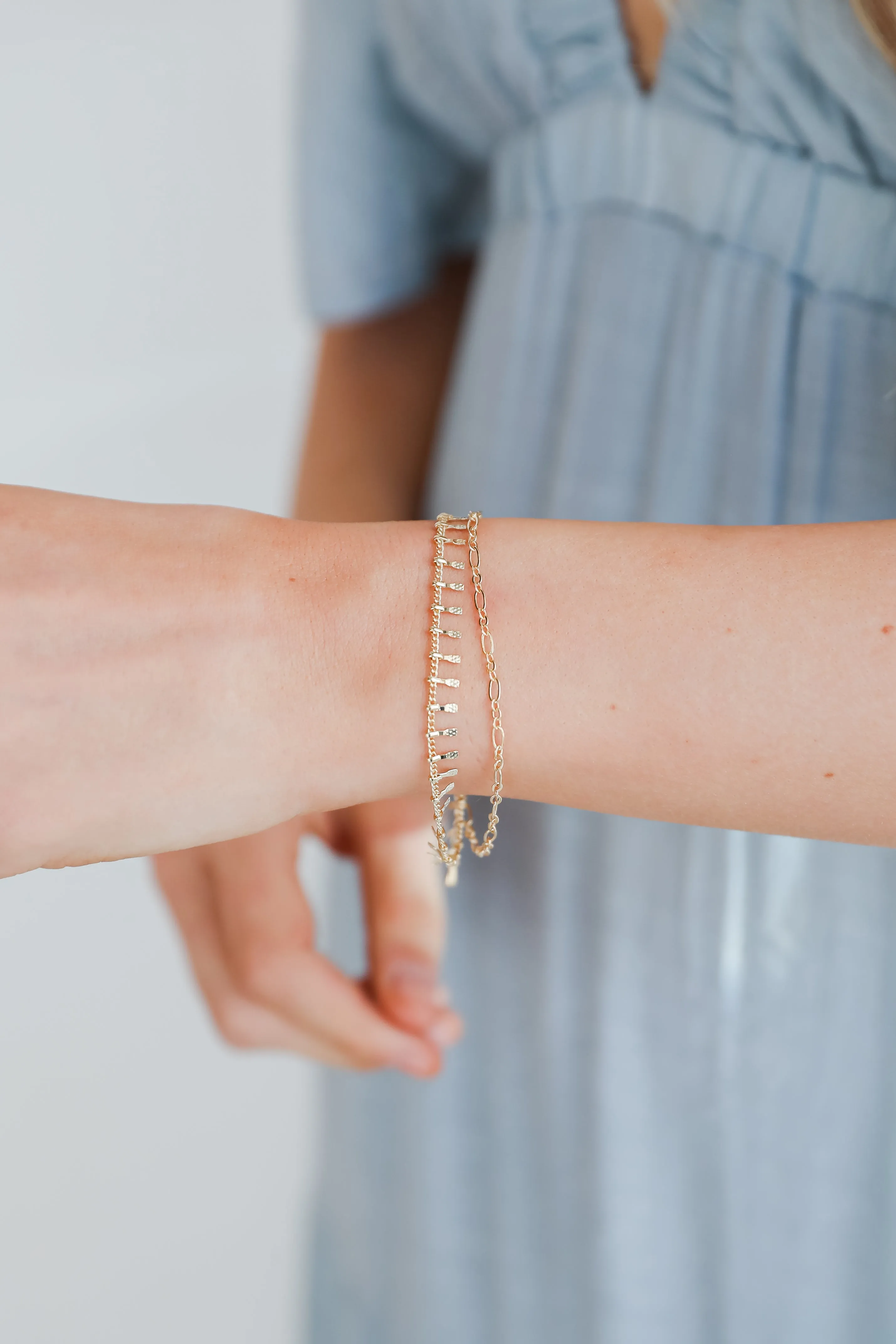 Kaia Gold Layered Chain Bracelet