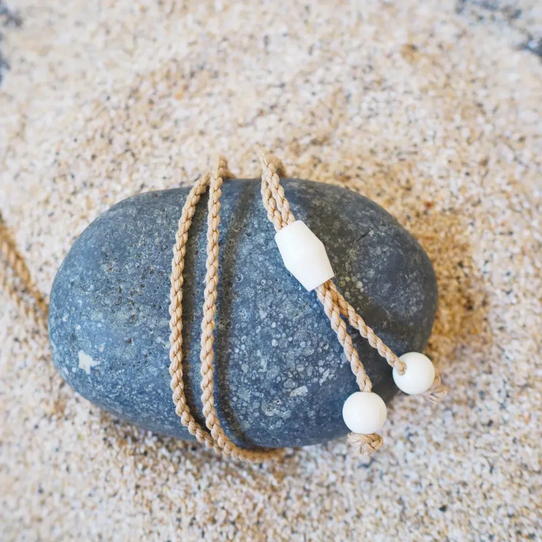 Kilauea Bone Fish Hook Necklace