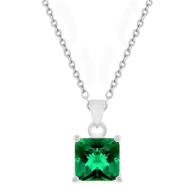 Lamika Emerald Princess CZ Pendant