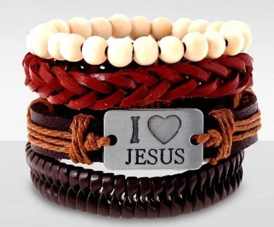 Leather Multi-Layer Braided Men's Bracelets