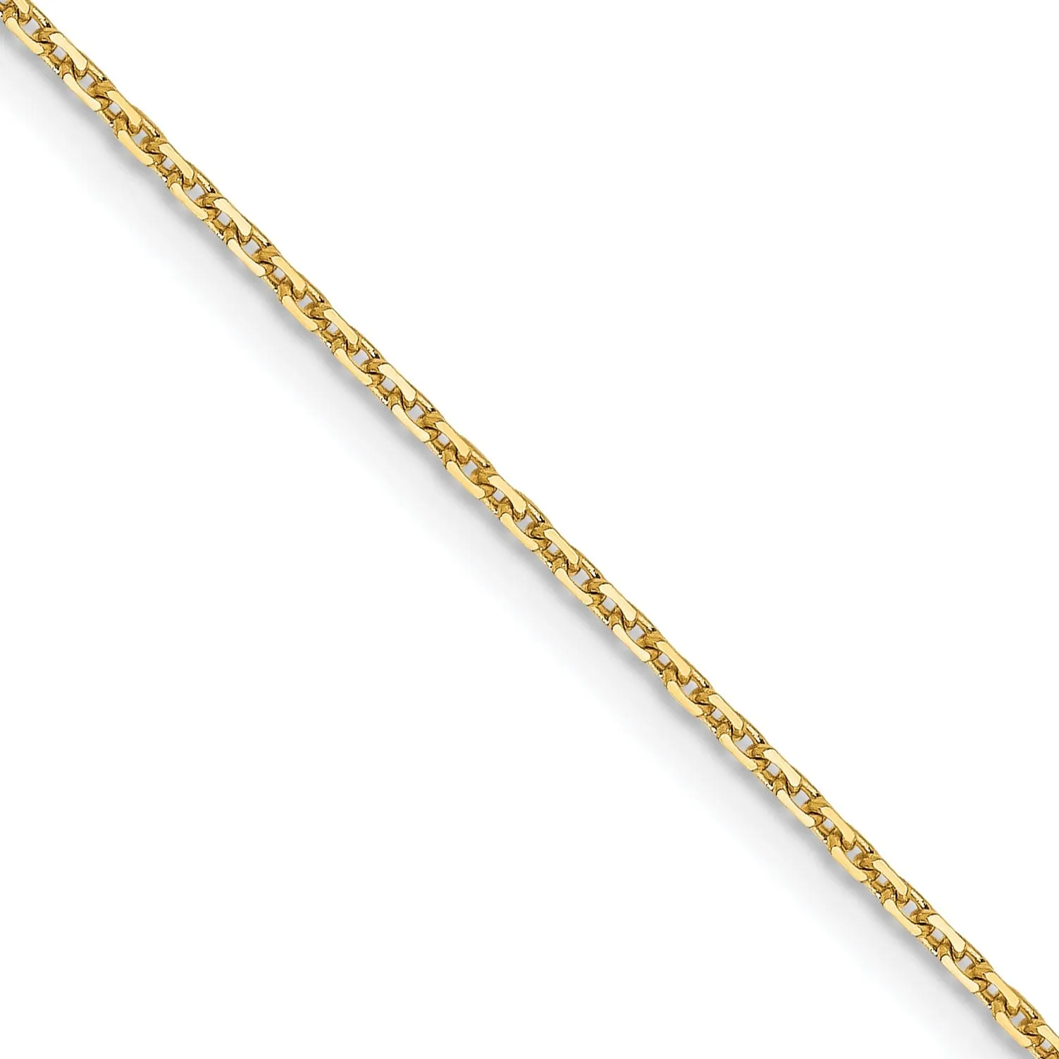 Leslies 14k Yellow Gold Diamond Cut Cable Chain