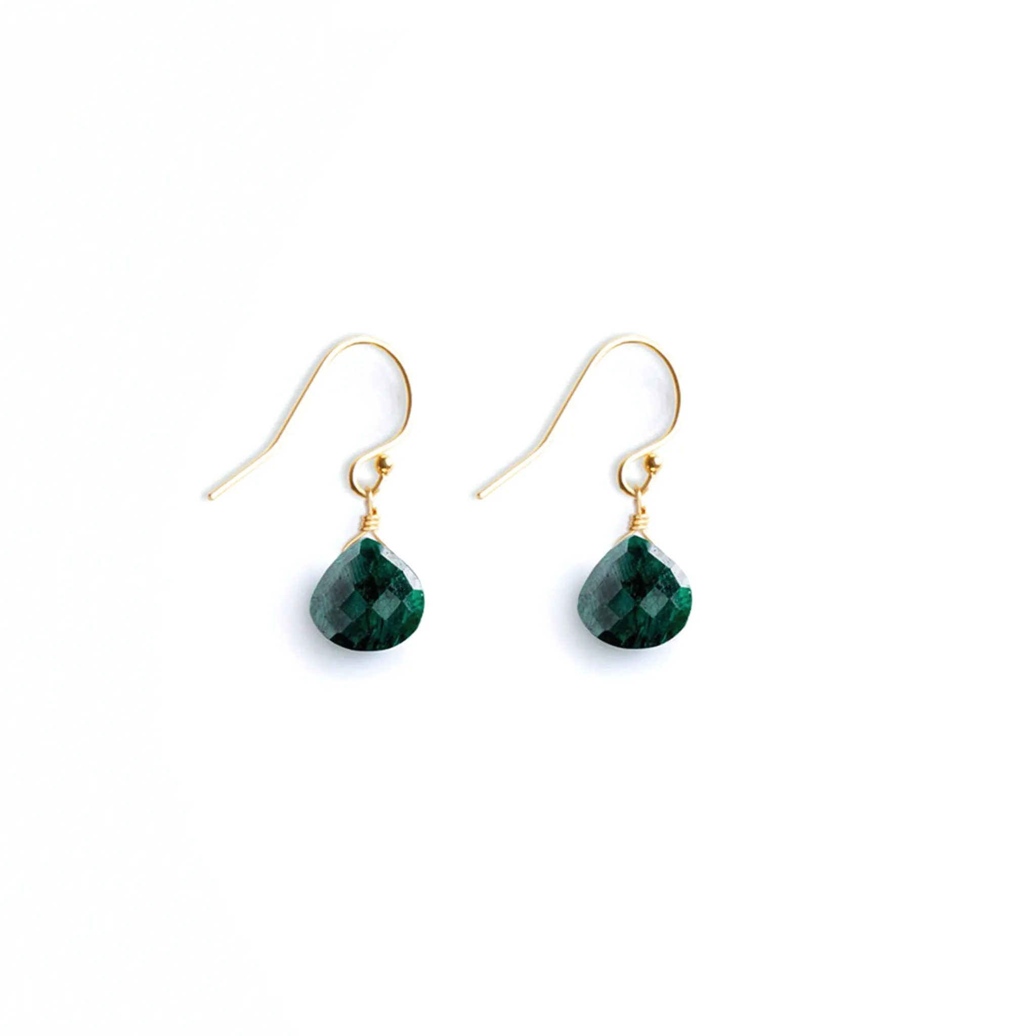 May Emerald Birthstone Isla Drop Earrings