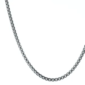 Medium Silver Box Venetian Chain 2.7mm