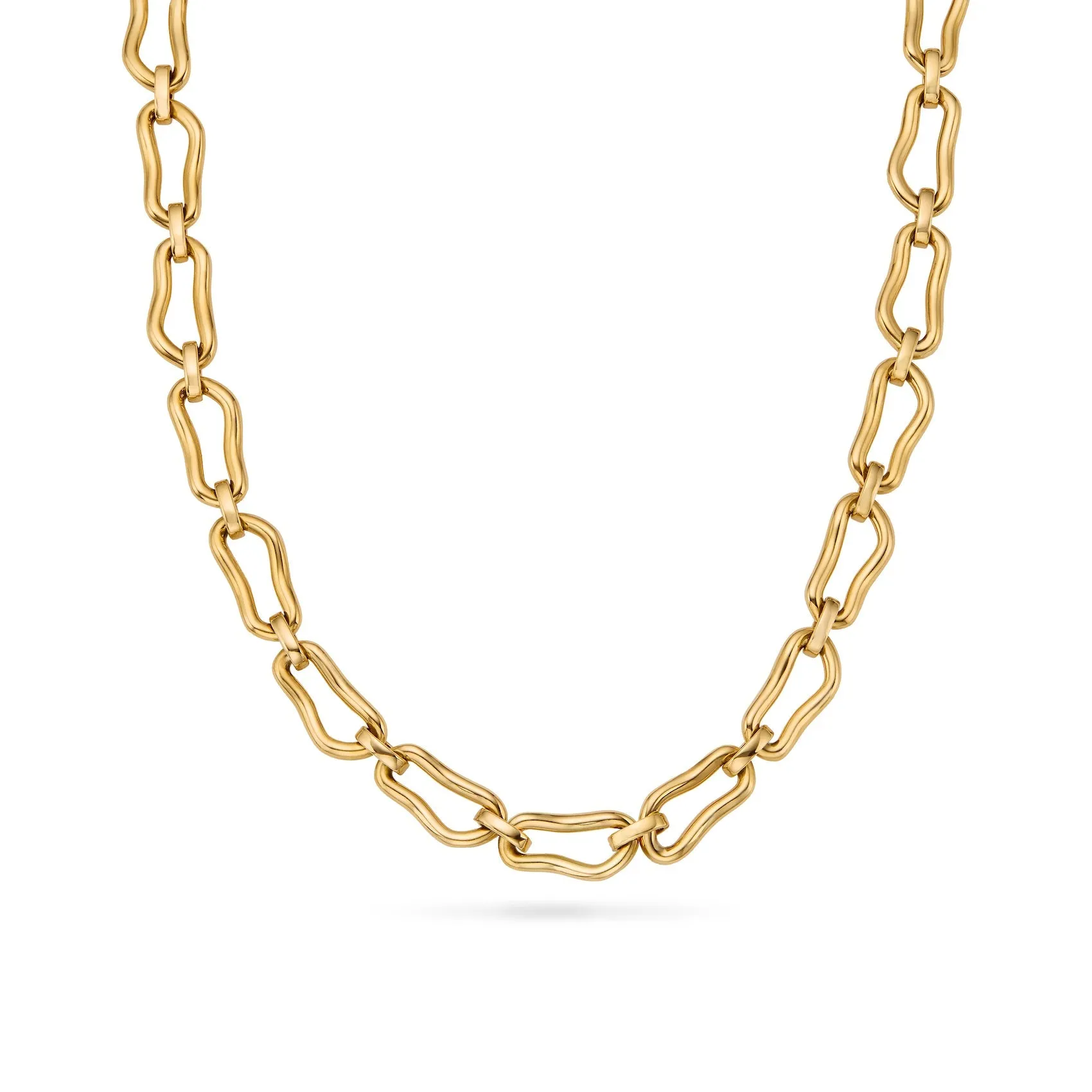 Molten Link Necklace (Gold)