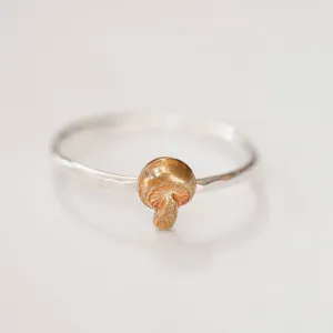 Mushroom Stacking Ring in Mixed Metal