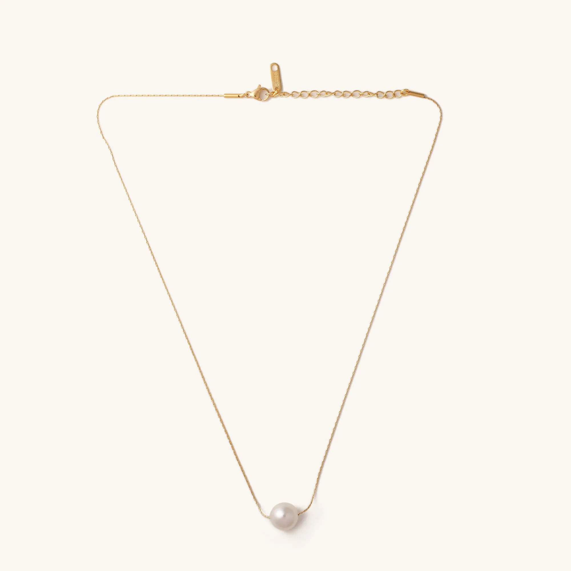 Naomi Floating Pearl Necklace