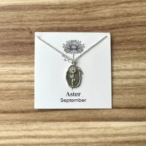 Nicole Gilbert // Birth Flower Necklace September (Aster)