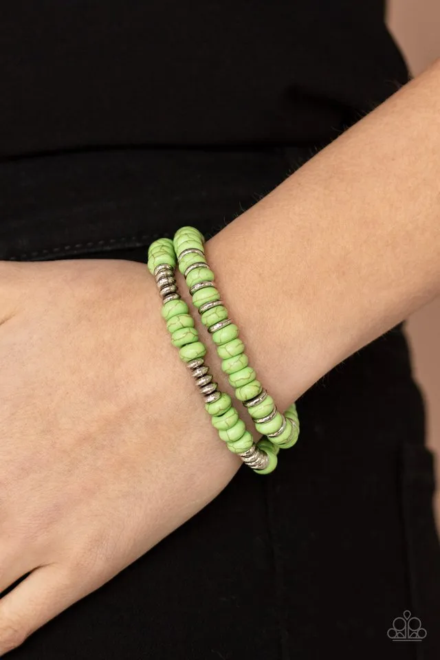 Paparazzi Bracelet ~ Desert Rainbow - Green