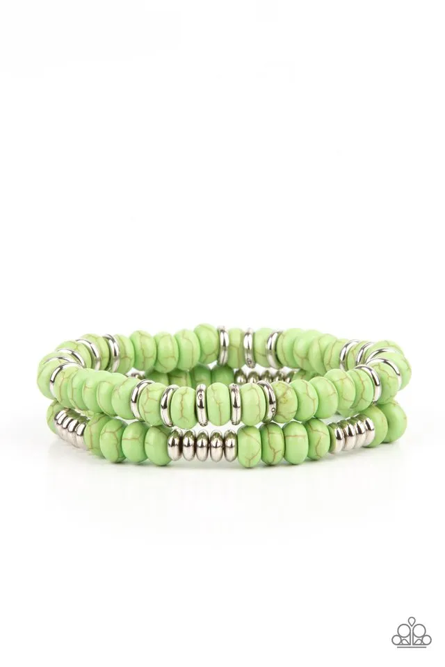 Paparazzi Bracelet ~ Desert Rainbow - Green