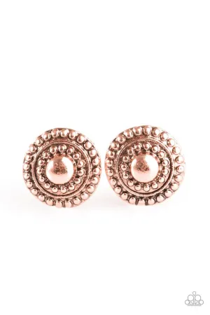 Paparazzi Earring ~ Call It Karma - Copper