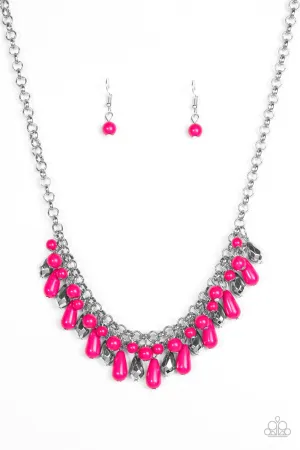 Paparazzi Necklace ~ Coastal Cabanas - Pink