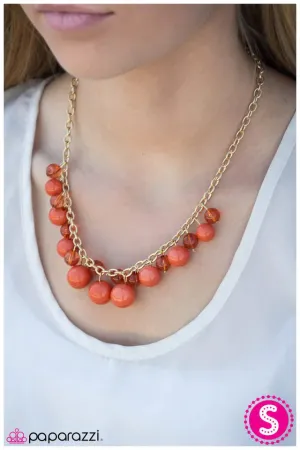 Paparazzi Necklace ~ How Sweet It Is - Orange