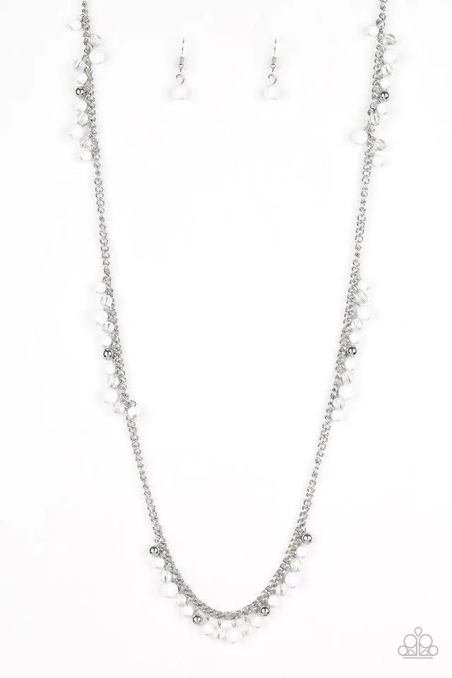 Paparazzi Necklace ~ Miami Mojito - White