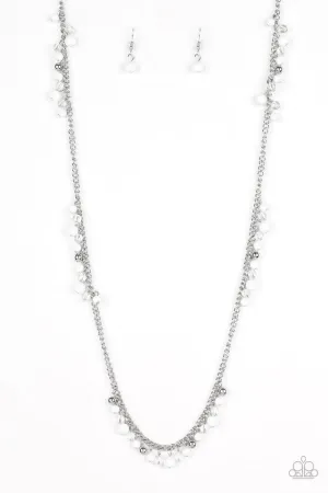 Paparazzi Necklace ~ Miami Mojito - White