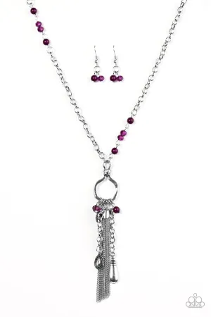 Paparazzi Necklace ~ Whimsically Wayward - Purple