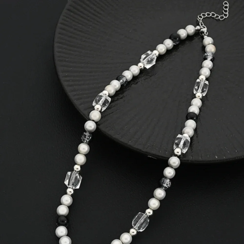 "American Reflective Pearl Cross" Necklaces