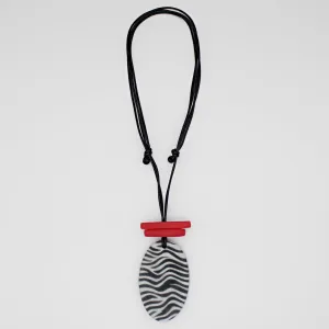 Red Suky Zebra Pendant