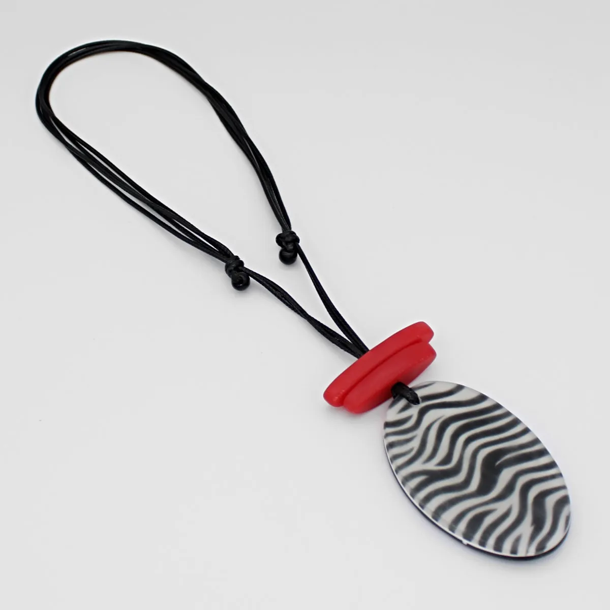 Red Suky Zebra Pendant