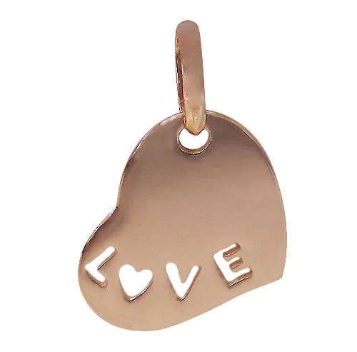 Rose Gold Love Heart Pendant