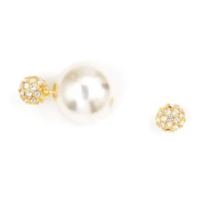 Saturday Night Fever Earring Studs in Pearl