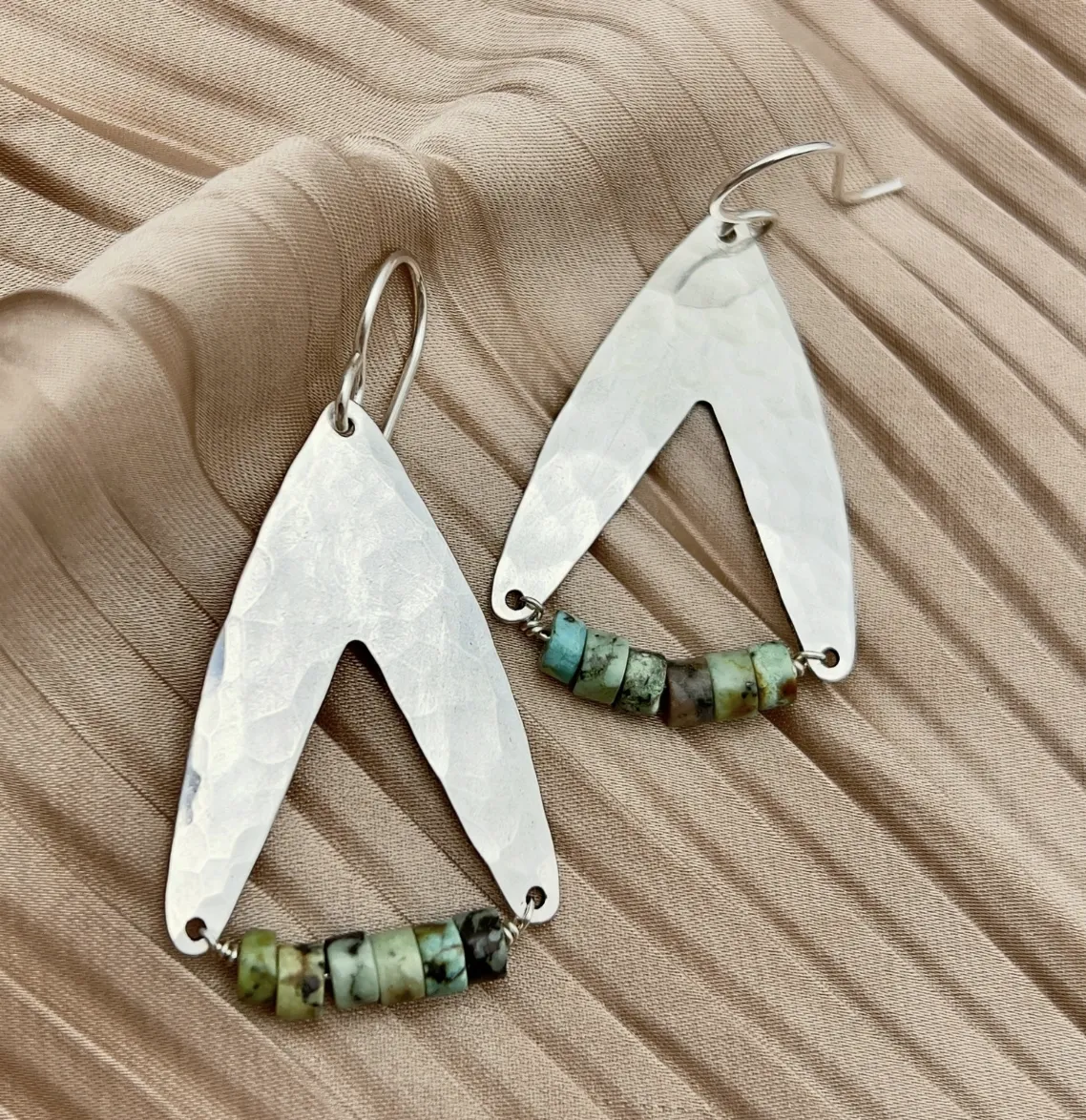 Silver Handmade Vertigo Earring