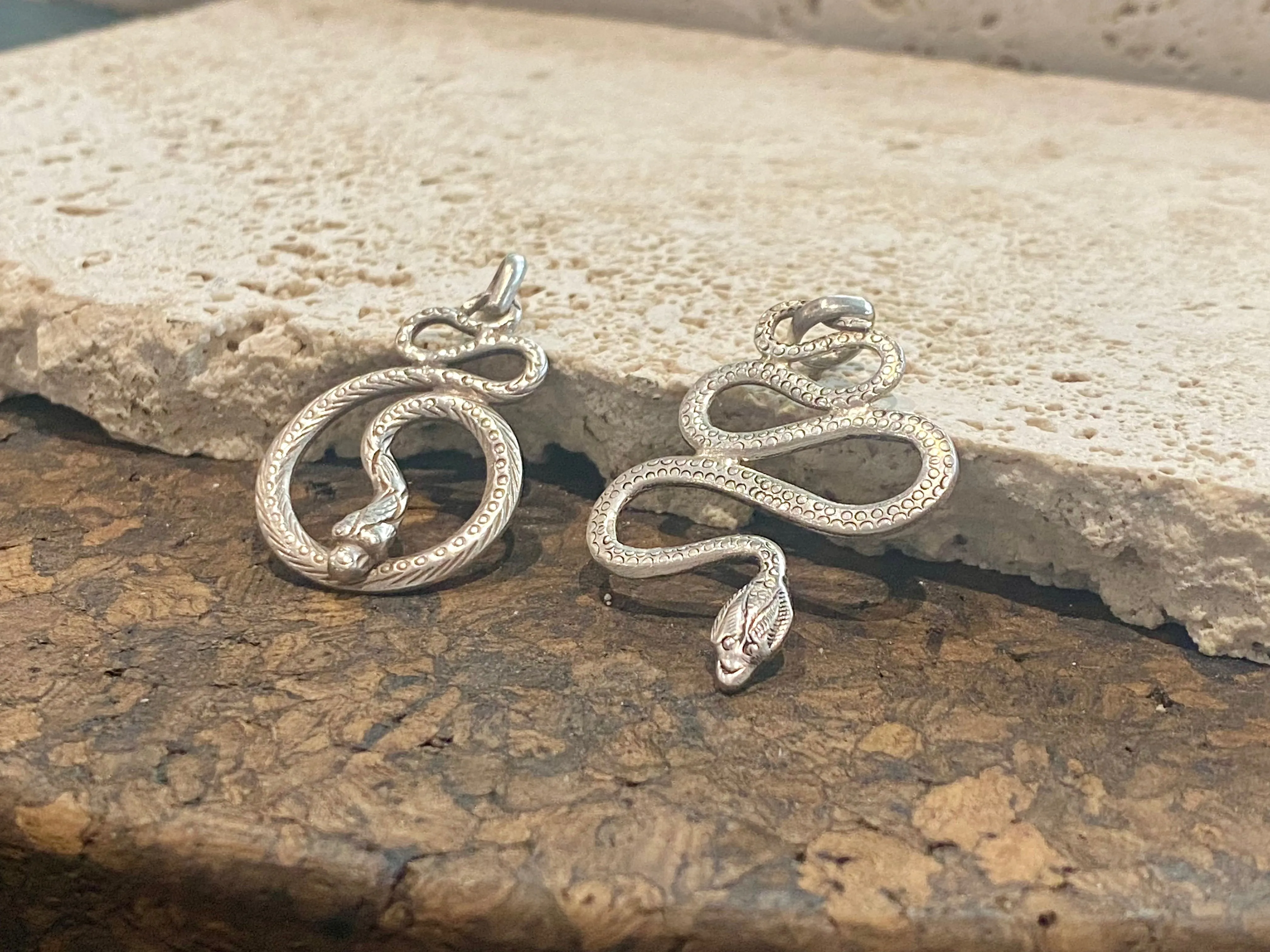 Siver Snake Pendants