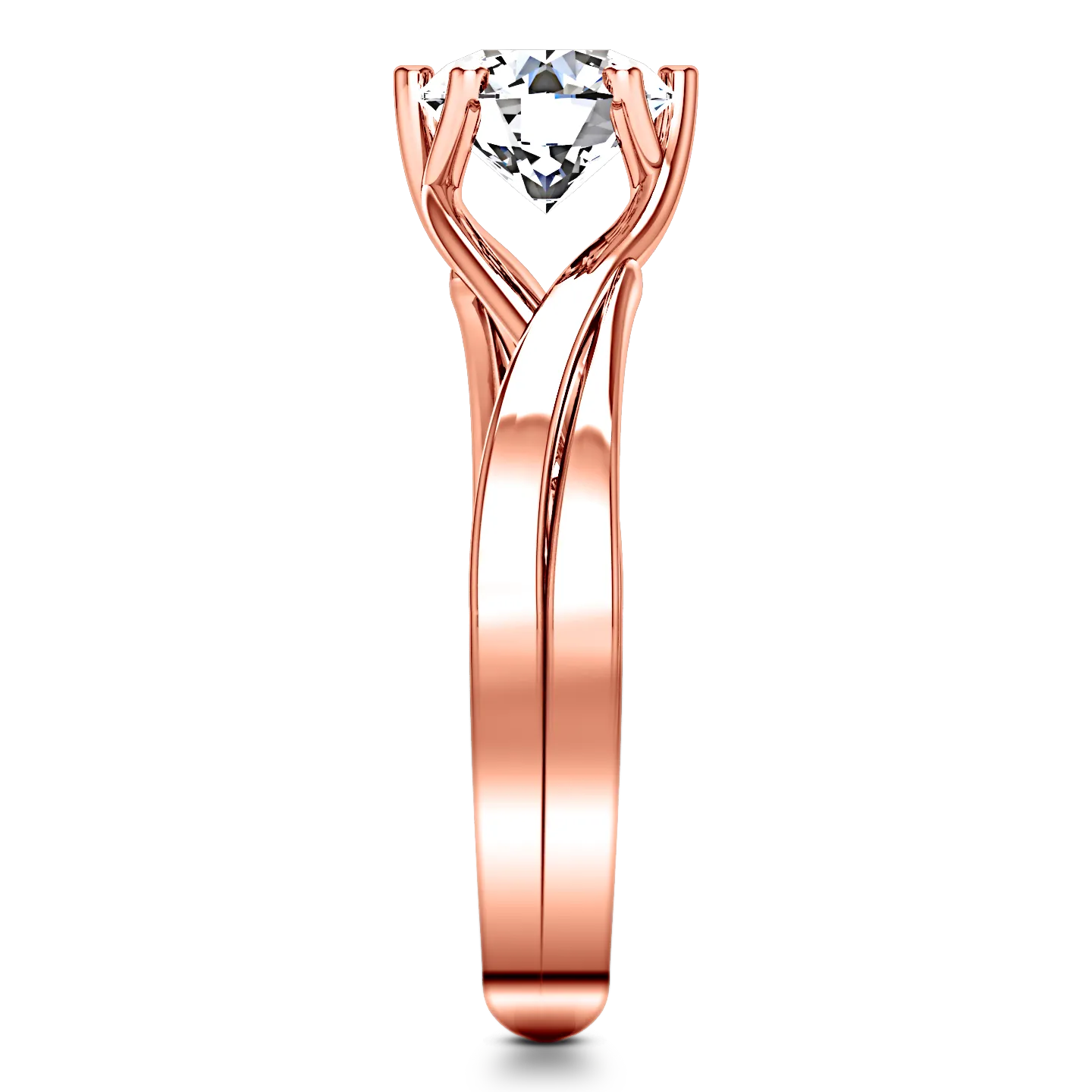 Solitaire Engagement Ring Wisteria 14K Rose Gold