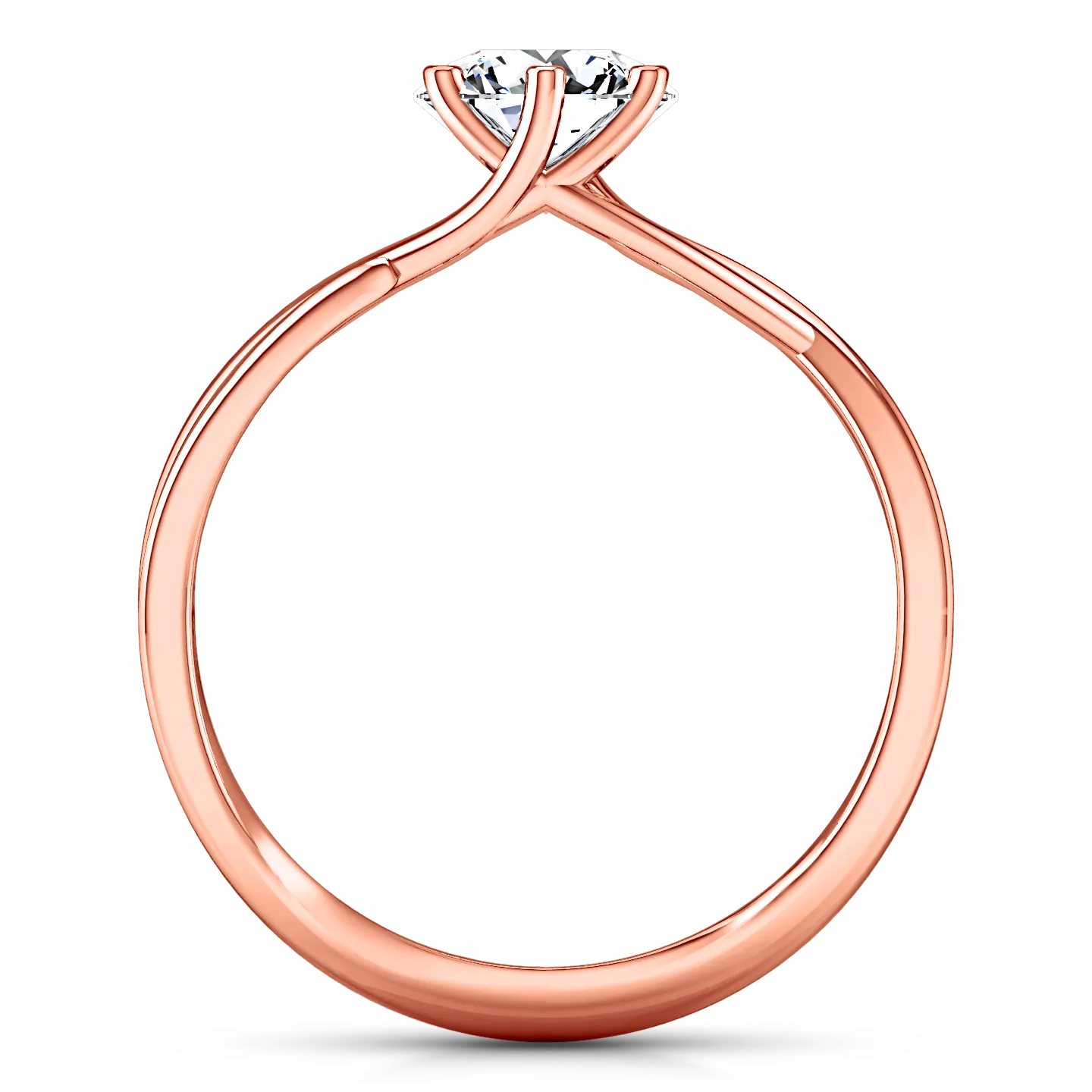 Solitaire Engagement Ring Wisteria 14K Rose Gold