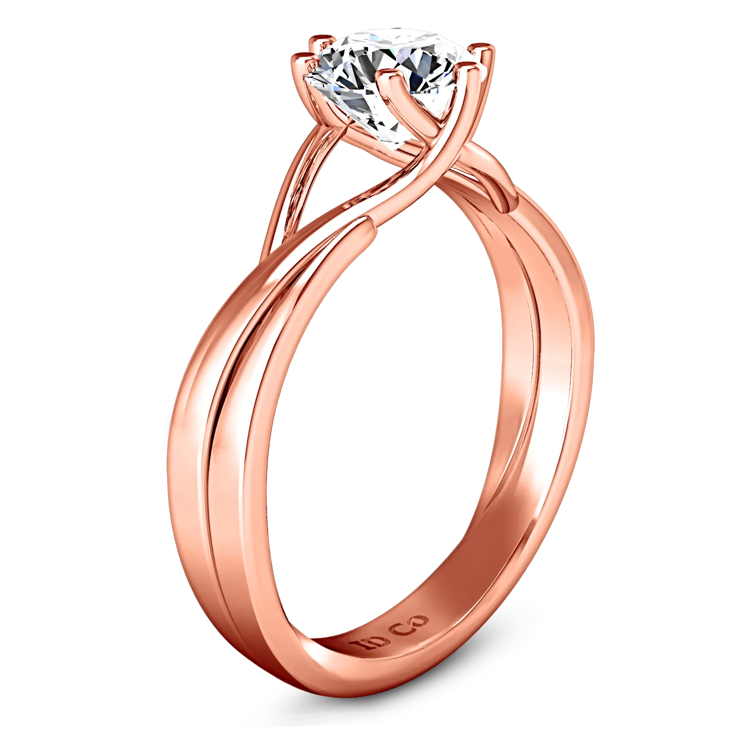 Solitaire Engagement Ring Wisteria 14K Rose Gold