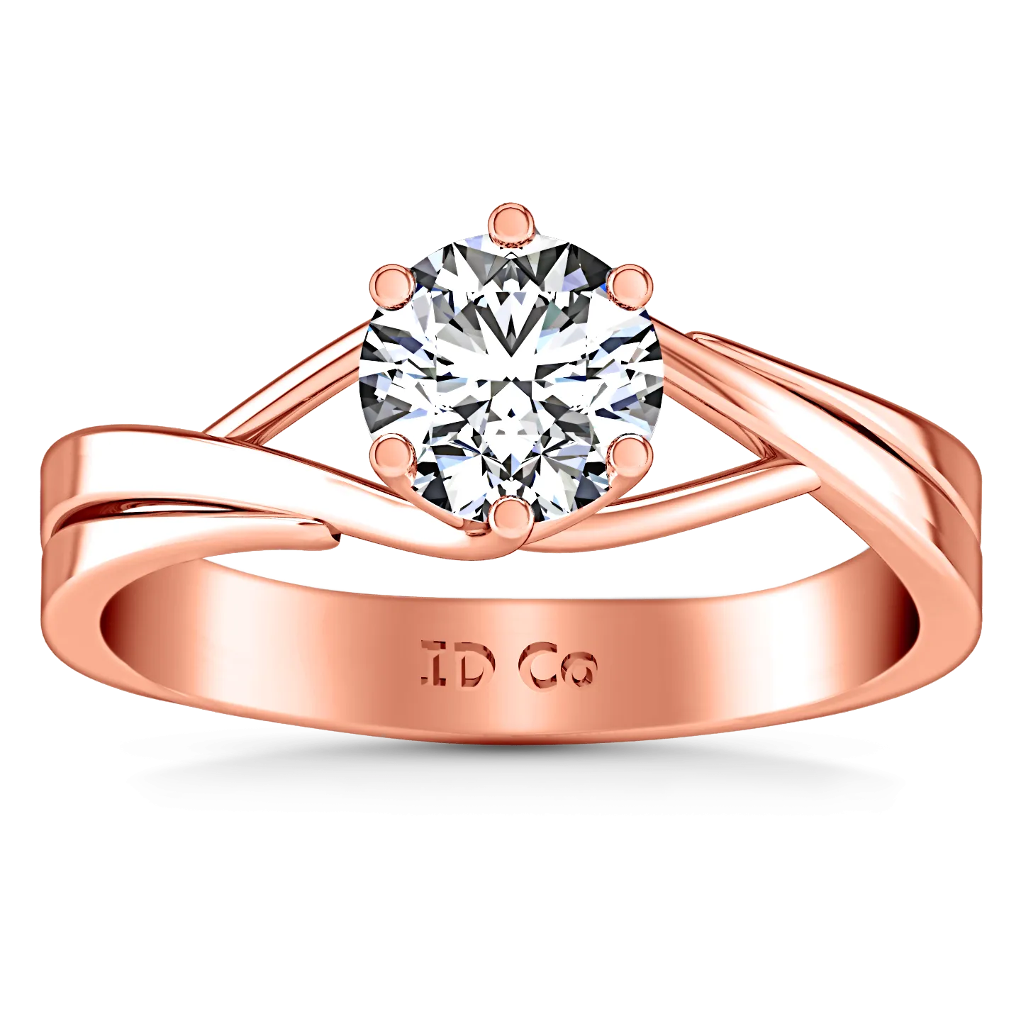 Solitaire Engagement Ring Wisteria 14K Rose Gold