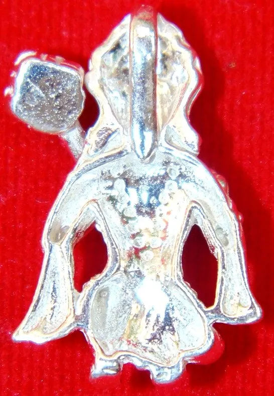 Sri Hanuman in sitting position pure silver pendant