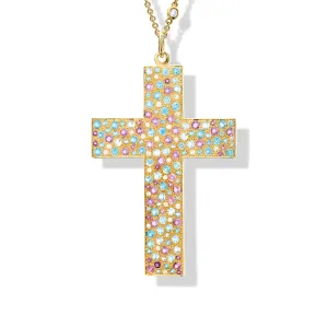 St Juan Bautista Cross Pendant Yellow Gold