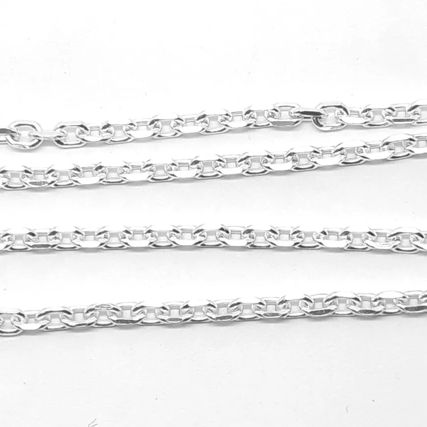 Sterling silver 20"/51cm diamond cut cable chain 27480