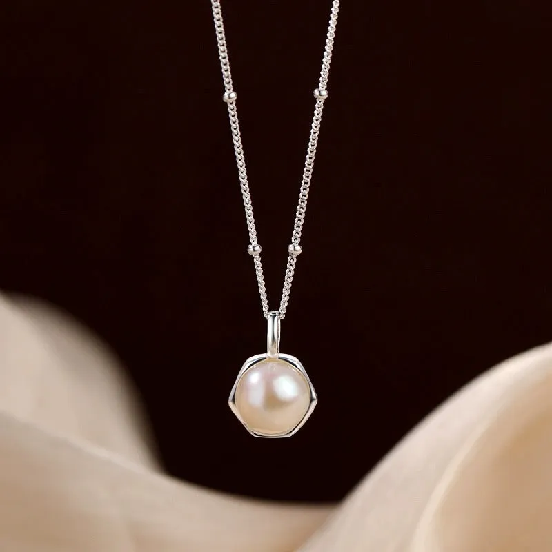 Sterling Silver Luxury Pearl Clavicle Necklaces