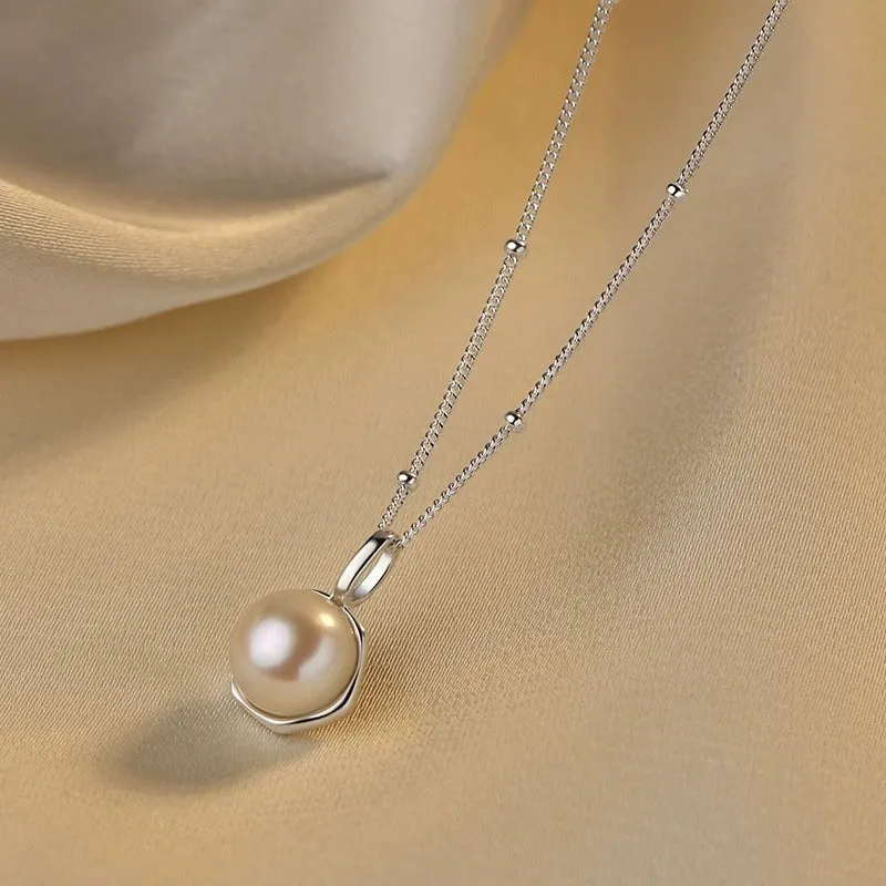 Sterling Silver Luxury Pearl Clavicle Necklaces