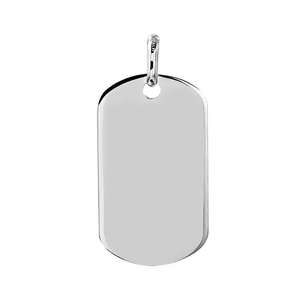 Sterling Silver Plain Dogtag 40MMx23MM