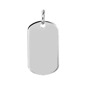 Sterling Silver Plain Dogtag 40MMx23MM