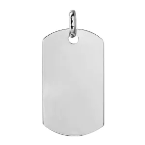 Sterling Silver Plain Dogtag 50MMx29MM