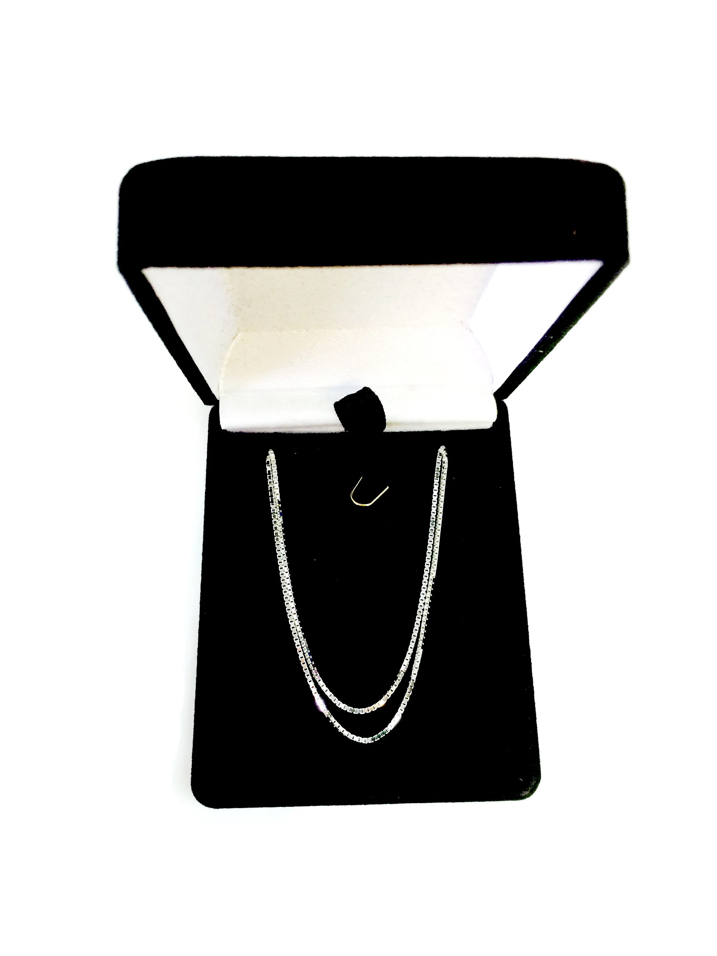 Sterling Silver Rhodium Plated Oval Rolo Chain Necklace, 3.5mm