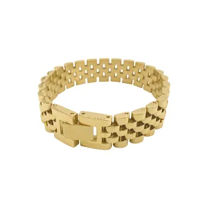 Tarnish Resistant 14k Gold Plated Watch Band Bracelet