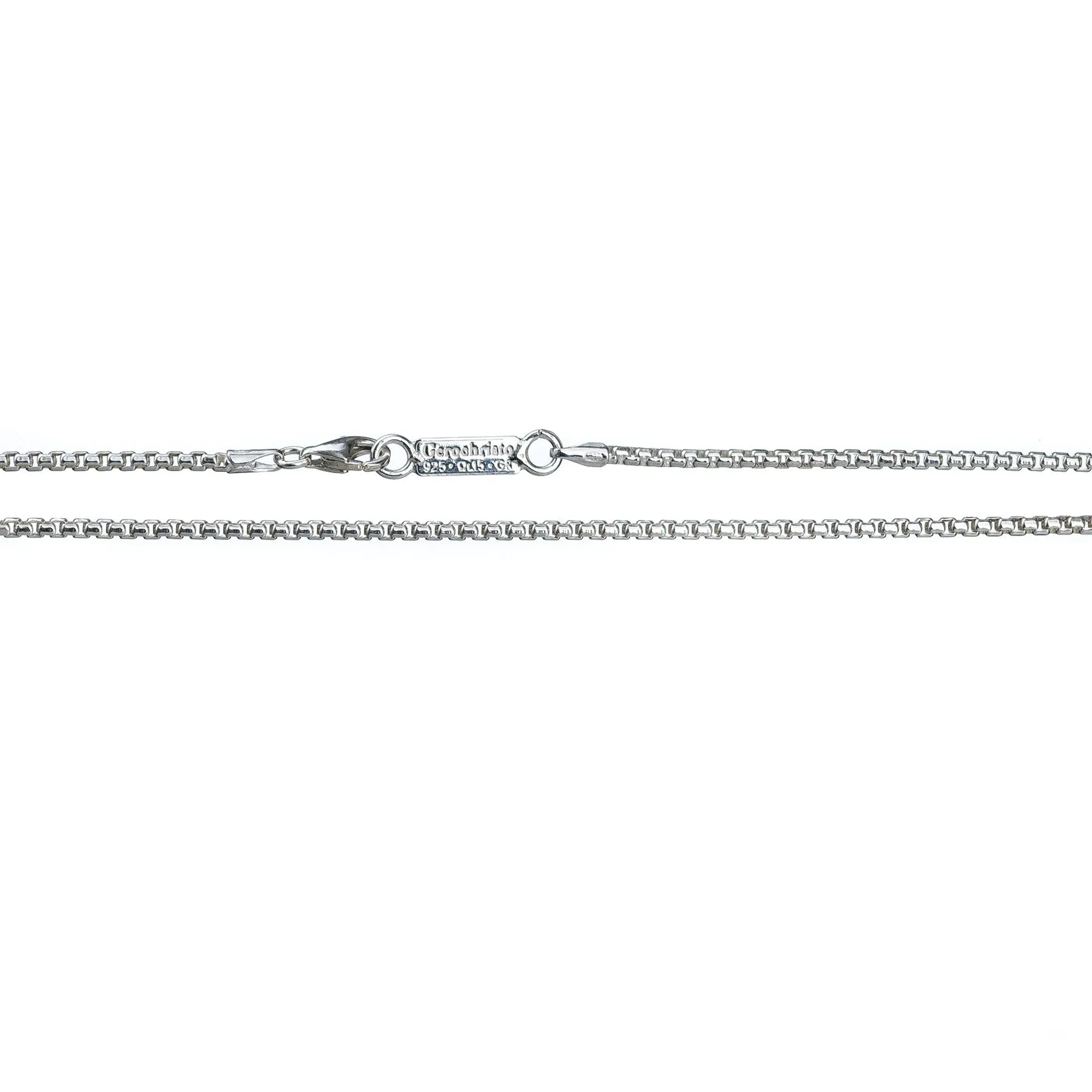 Thin Silver Box Venetian Chain 1.9mm