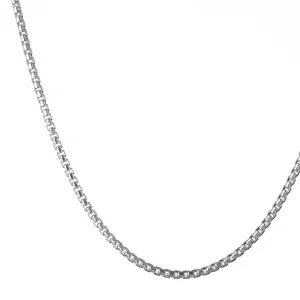 Thin Silver Box Venetian Chain 1.9mm