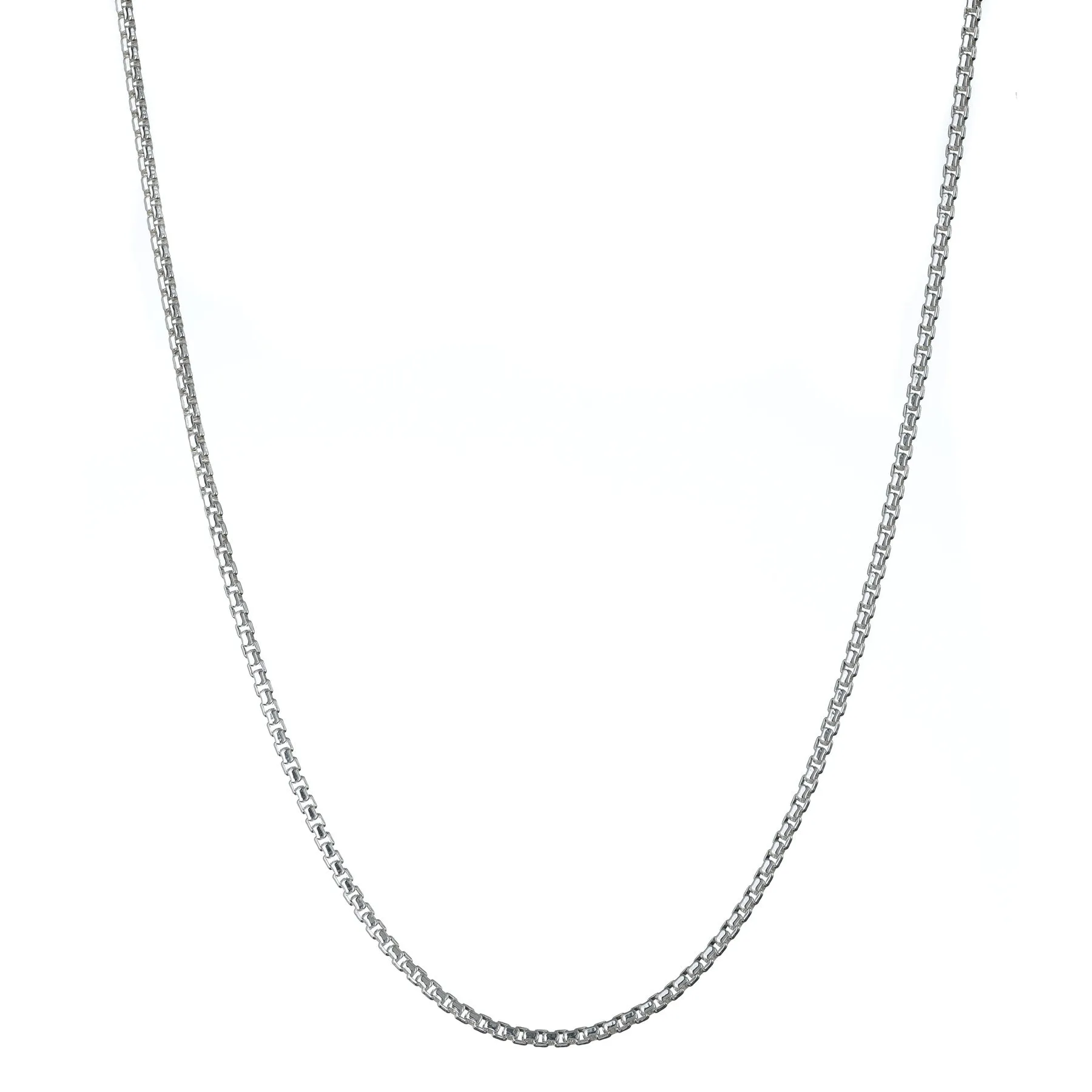 Thin Silver Box Venetian Chain 1.9mm