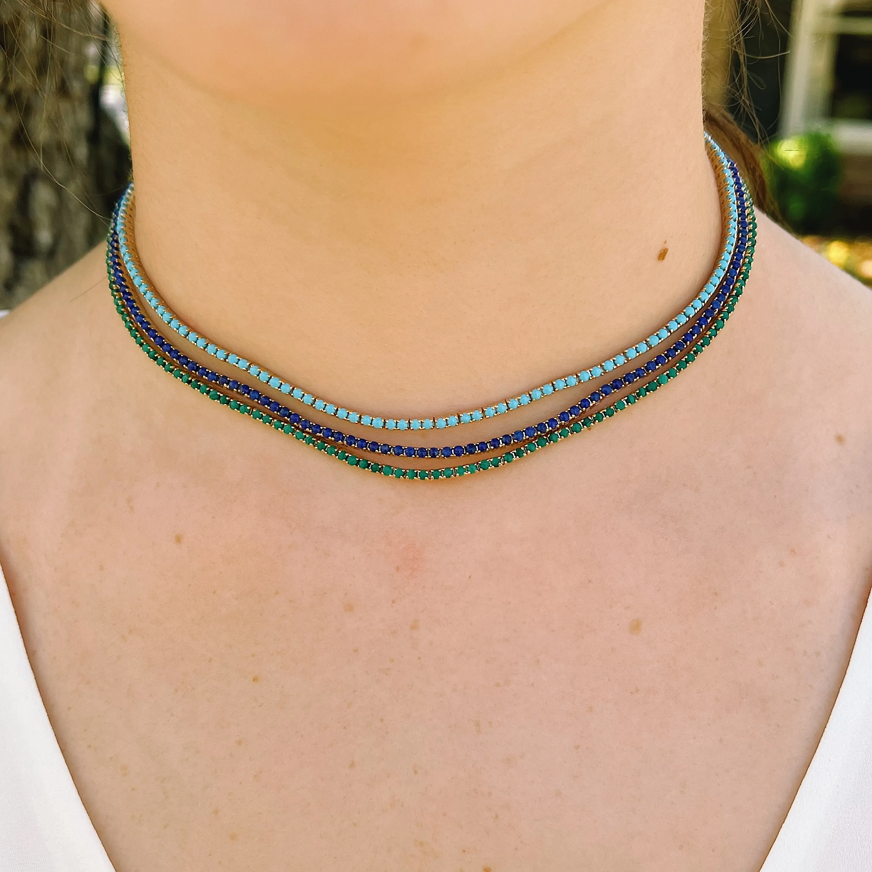 Turquoise Tennis Necklace