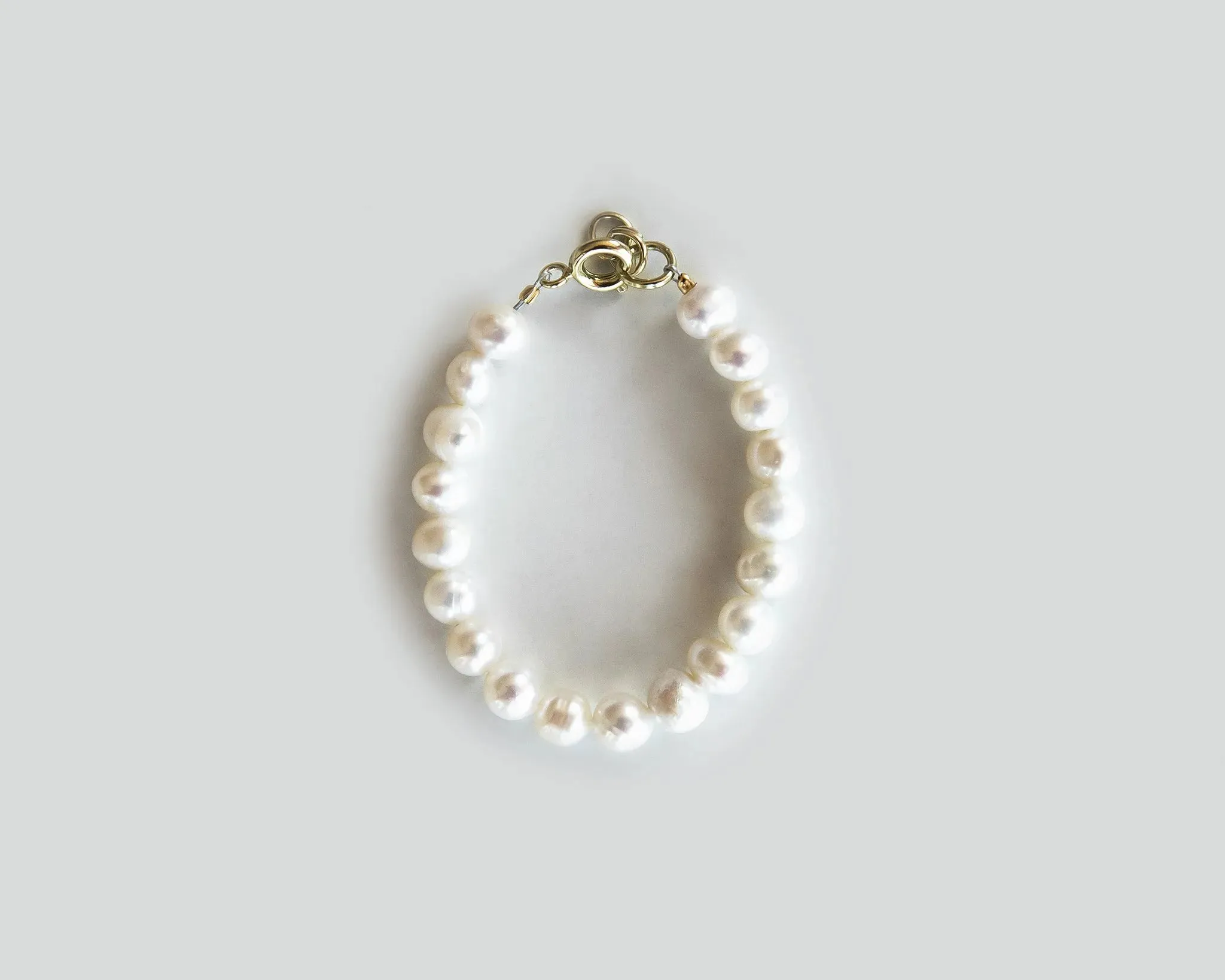 Unique Genuine Pearl Bracelet - 14K Gold Filled