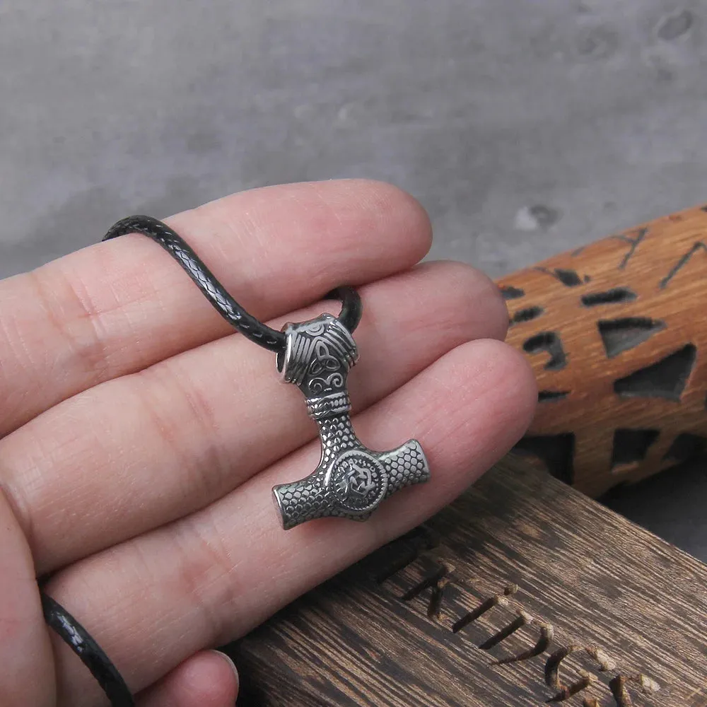 Unisex Viking Thor's Hammer Mjolnir Necklace